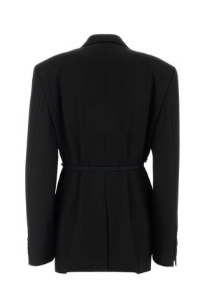 Balenciaga Womens Black Wool Oversize Blazer Giacche E Gilet