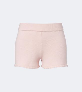 Poss&eacute; Maisie knitted wool shorts