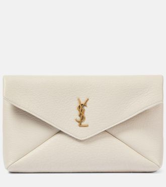 Saint Laurent Cassandre Large leather clutch