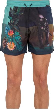 Etro Groene Zwemshorts - Heren - Strandmode - Groen - XL - Nylon - Badmode