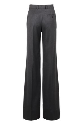 Stella McCartney Womens Trousers Flared Wool Ash Grey Wide-Leg