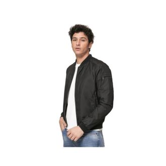 Moorer Bomberjack - Heren - Bomber jackets - Zwart - 2XL - Polyester - Jassen