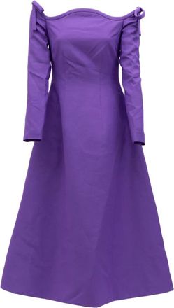 Valentino Garavani Dames, Jurken, Paars, Maat: XS Zijde