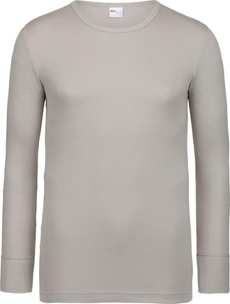 Isa Langarmshirt ISA BODYWEAR Shirt langarm Arthur, Herren, Gr. XXL, grau, Obermaterial: 100% Baumwolle CO., Shirts Langarmshirt