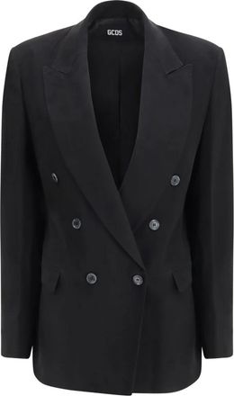 GCDS Blazer Cruzado - Jackets - Mujer - Negro - L