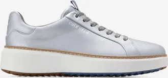 Cole Haan Womens GrandPrø Topspin Waterproof Golf Shoes - Silver Size 6.5