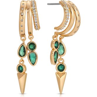 Ettika Icon Behavior Earrings in Green at Nordstrom