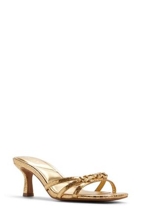 Aldo Cordelyia Slide Sandal in Gold at Nordstrom, Size 8.5