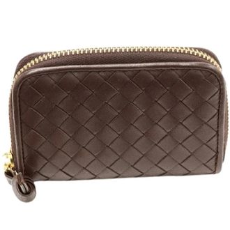 Bottega Veneta Pre-owned Wallets, female, Brown, Size: ONE SIZE Pre-owned Leather Wallet