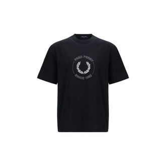 Fred Perry Zwarte Katoenen T-Shirt