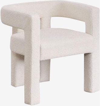 Sklum Sklum - Silla De Comedor Con Reposabrazos Tapizada Liara