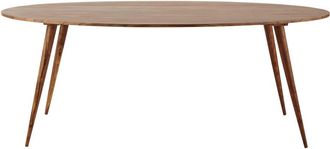 Maisons du monde Mesa de comedor ovalada de madera maciza de sisu L. 200