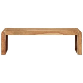Berkfield Home TV Stand 110x33x33 cm Solid Wood Acacia in Brown | Size: 110 x 33 x 33 cm