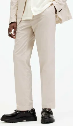 AllSaints Mens Cotton Mars Lightweight Straight Leg Trousers, Size: 34