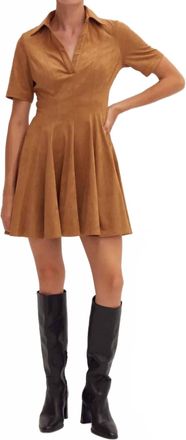 Crescent Kenya Mini Dress In Brown