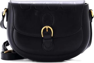 Gucci Charisma Flap Embossed Leather shoulder bag - Zwart
