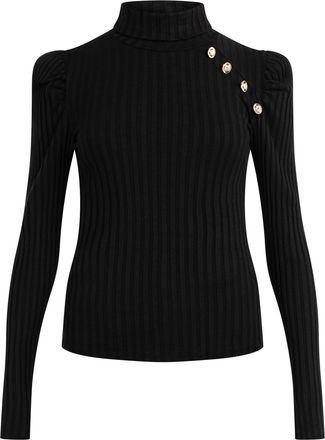 Mymo Trui met ribbels Dames zwart