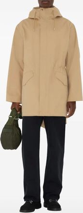 Burberry Parka in gabardine con cuciture saldate - Toni neutri