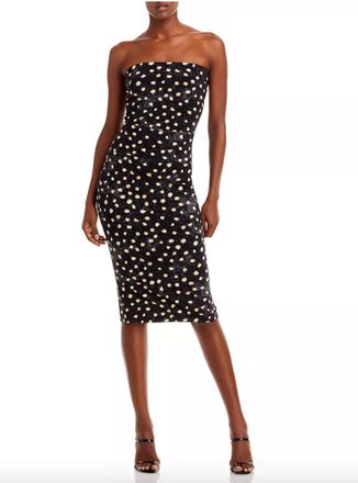 Norma Kamali Strapless Polkadot Dress Size XS