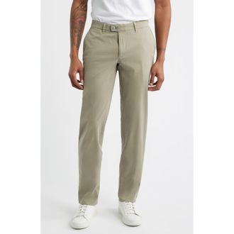 Brax Fabio IDX Flat Front Modern Fit Cotton Blend Chinos in Jungle at Nordstrom, Size 30 X 34