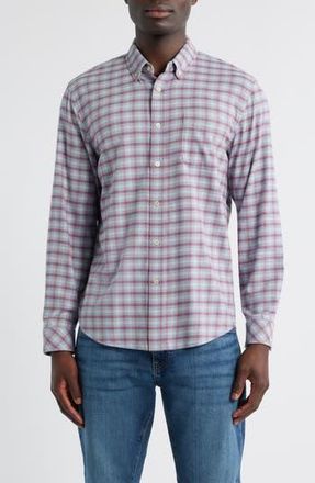Rails Vance Shadow Check Cotton Blend Button-Down Shirt in Blue Ruby Check at Nordstrom Rack, Size X-Large