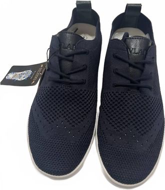 Vlado Mens Venice Wingtip Knitted Textile Casual Sneakers In Black