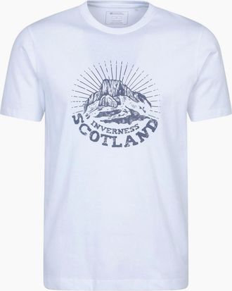 Mountain Warehouse Mens Mountain Warehouse Mens Inverness Short-Sleeved T-Shirt - White - Size: 36