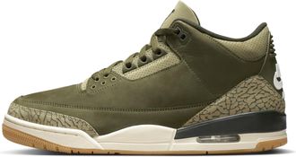 Nike Jordan Mens Air Jordan 3 Retro Medium Olive Shoes in Green | DN3707-202