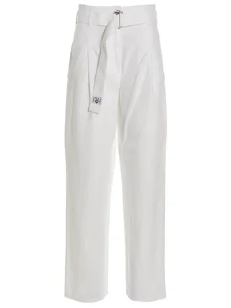 Alberta Ferretti White Cotton Casual Womens Pants
