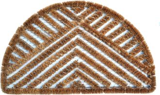 Imports Decor Imports Decor Half-round Spiral Doormat, Triangle, 18-Inch by 30-Inch