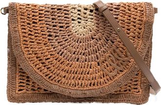 Chlo&eacute; Summer Banana crossbody bag - women - Raffia - One Size - Neutrals