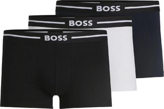 HUGO BOSS Katoenen stretch boxershorts heren (3-pack) (Zwart, Wit, Marine)