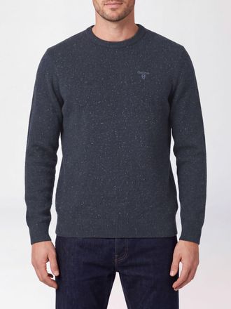 Barbour Maglione girocollo in lana con bordi a costine