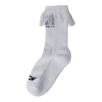VTMNTS Socks, unisex, White, Size: M Lace Barcode Socks