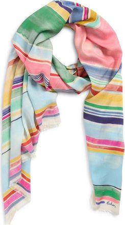 Echo Painted Stripe Scarf in Blue Multi at Nordstrom