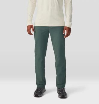 Mountain Hardwear Mens Mountain Hardwear Yumalino Pants Green Stretch Straight Leg ERK1997