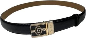 Cartier Pre-owned Vintage Riem - Dames - Vintage Accessoires - Zwart - ONE Size - Leer - Vintage