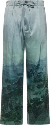 Pierre-Louis Mascia Adastrgum Wijde Broek - Dames - Wijde Broeken - Groen - S - Broeken