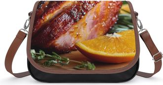 Generic Honey Glazed Ham Fashion Womens Crossbody Bags Novelty Handbag Shoulder Bag Purse