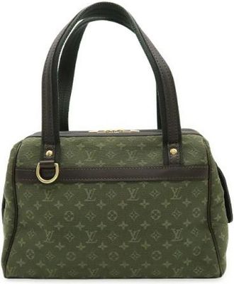 Louis Vuitton Pre-owned Handbags, female, Green, Size: ONE SIZE Pre-owned Canvas handbags