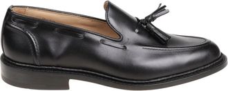 Trickers Zwarte Kalf Mocassin Schoen Elegant Comfort - Heren - Loafers - Zwart - 45 EU - Leer - Schoenen