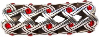 Brighton Interlace Long Bead In Red