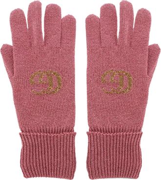 Gucci GG Monogram Lurex-handschoenen
