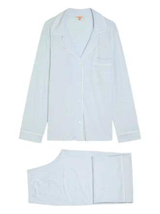 Eberjey Gisele pyjama met lange mouwen - Blauw