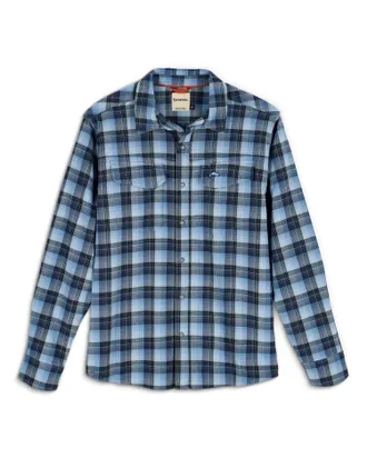 Simms Mens Gallatin Flannel Long Sleeve Shirt In Kennebec Plaid