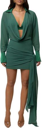 JLUXLABEL Midnight Confidence Mini Dress in Green at Nordstrom, Size X-Small