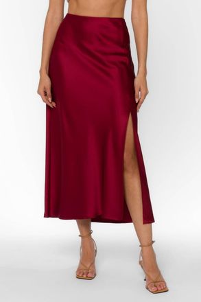 Velvet Heart Gypsy Skirt In Red