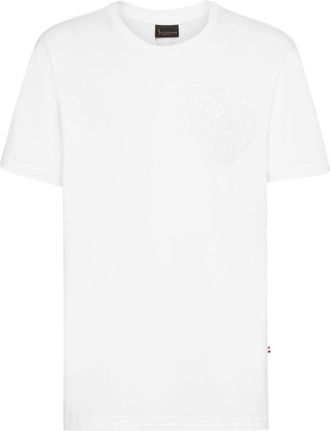 Billionaire Boys Club Lion-embroidered cotton T-shirt - men - Cotton - S - White