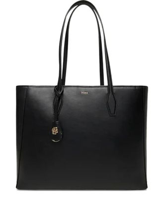 BOSS knot-charm tote bag - women - Calf Leather - One Size - Black