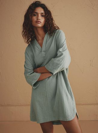 Miiyu Womens Flowy gauze nightshirt